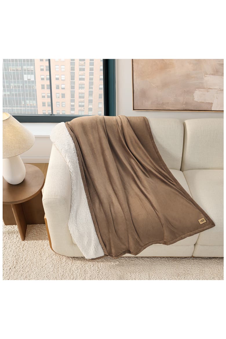 Dasha Throw Blanket, Alternate, color, CHESTNUT