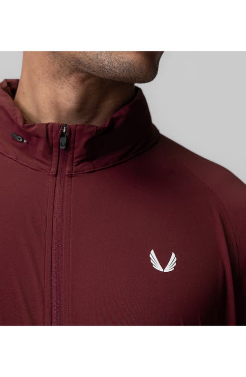Asrv Aerotex Water Repellent Windbreaker Jacket In Burgundy