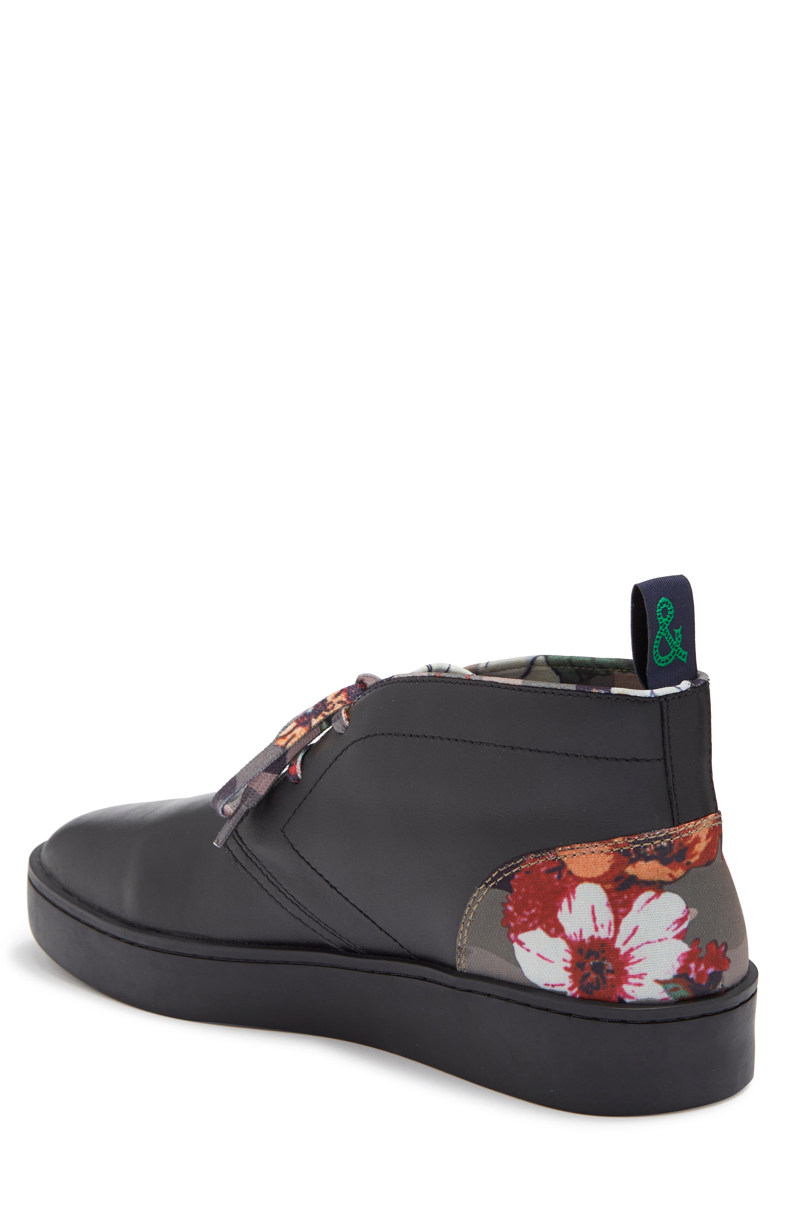 PAISLEY & GRAY Chuck Floral Panel Leather Chukka Boot, Alternate, color, 