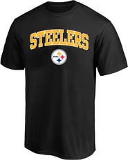 FANATICS Men's Fanatics Black Pittsburgh Steelers Big & Tall Arch Logo T-Shirt