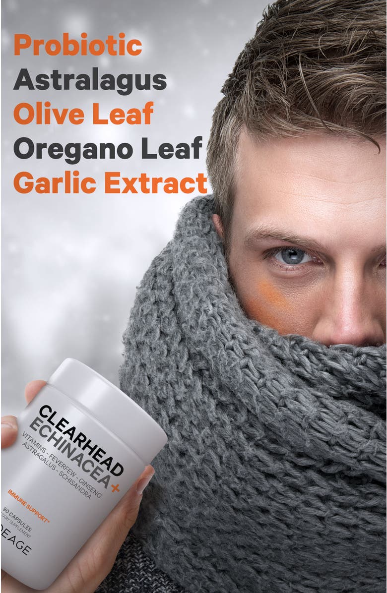 Codeage Clearhead Echinacea + Vitamins Supplement, Alternate, color, White