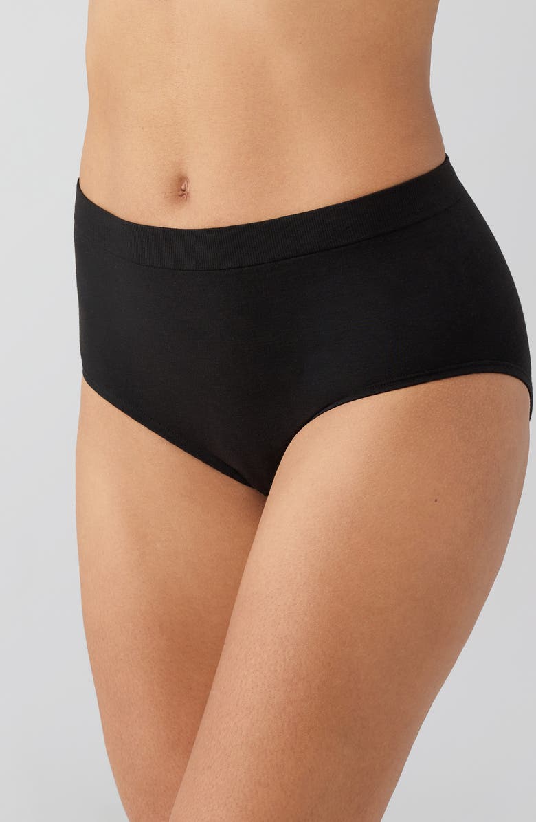 Wacoal B-Smooth<sup>®</sup> Natural Briefs, Alternate, color, Black