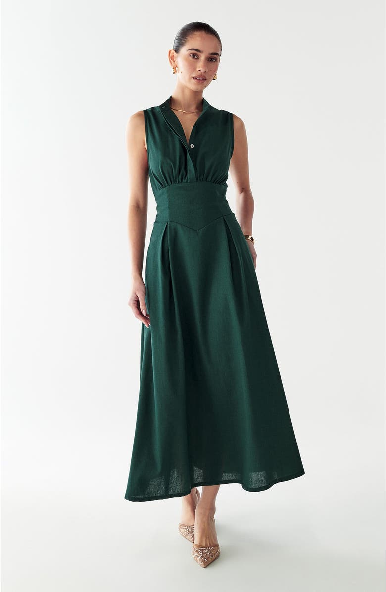 WILLA Bexley Maxi Dress, Alternate, color, Emerald