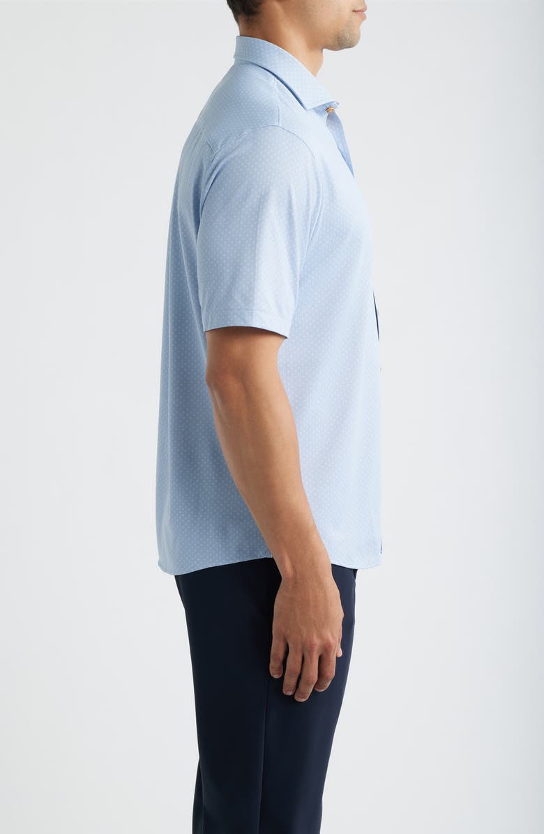 johnnie-O Augustine Short Sleeve Button-Up Shirt, Alternate, color, Kona