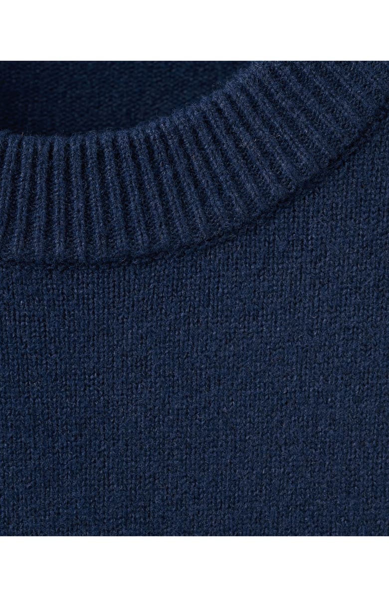 MANGO Crewneck Sweater, Alternate, color, Dark Navy