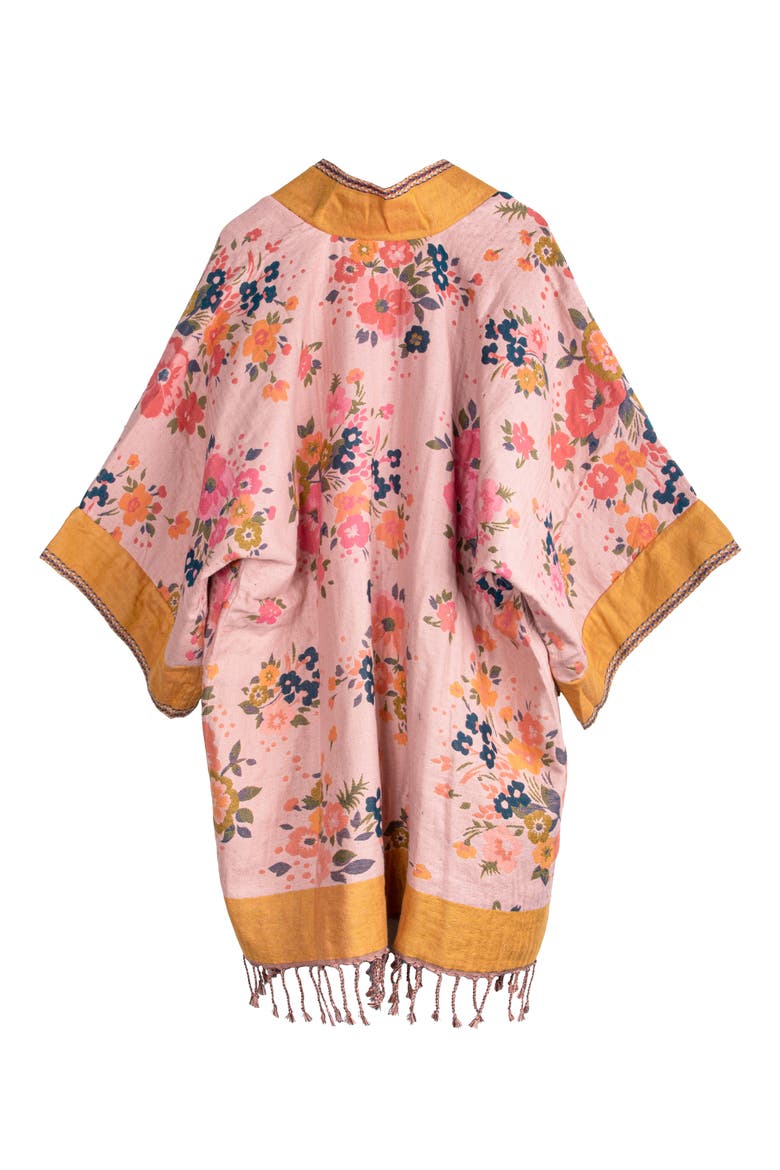 Kirkville Floral Duster, Alternate, color, PINK/ MUSTARD