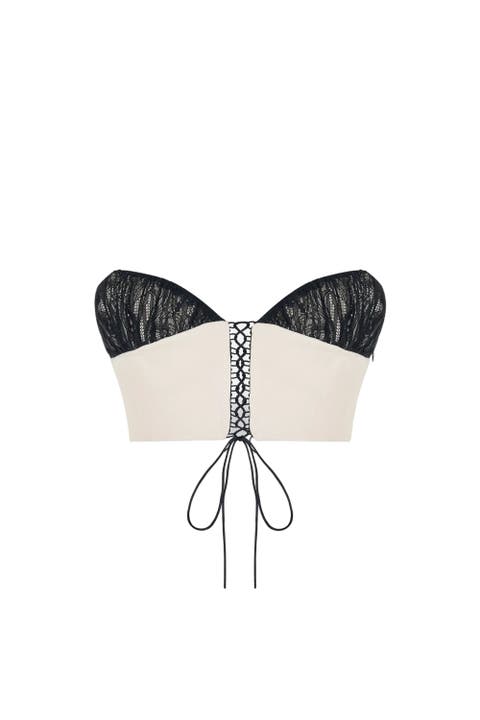 The Party Edit Lace Panel Contrast Bra