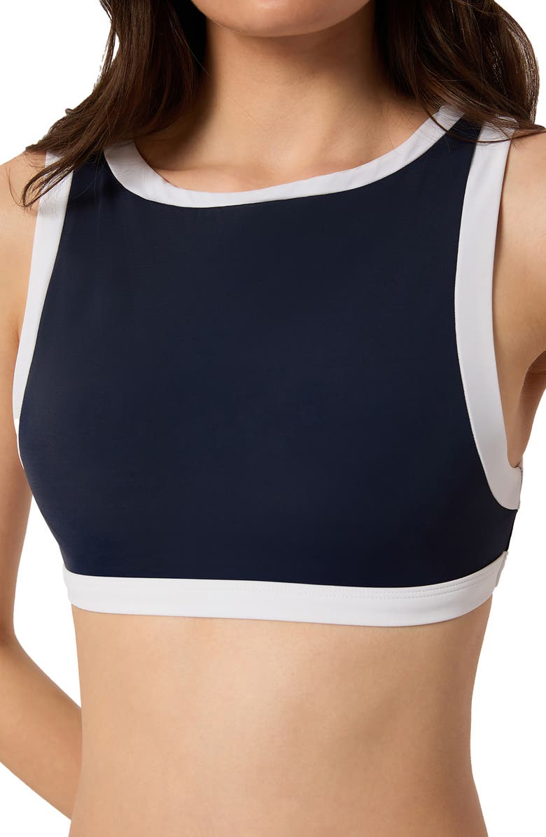 Onia Blake High Neck Bikini Top, Alternate, color, 