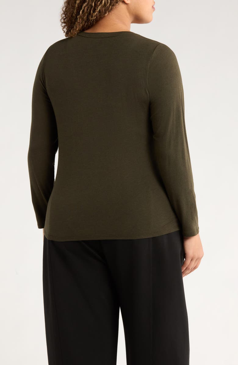 Eileen Fisher Round Neck Long Sleeve T-Shirt, Alternate, color,