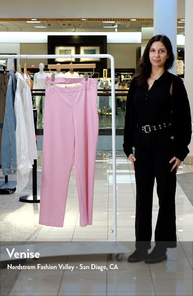 BY.DYLN Hendrix Pinstripe Split Waist Pants (Women) | Nordstromrack
