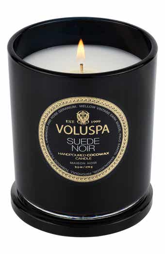 Voluspa Suede Noir Classic Candle