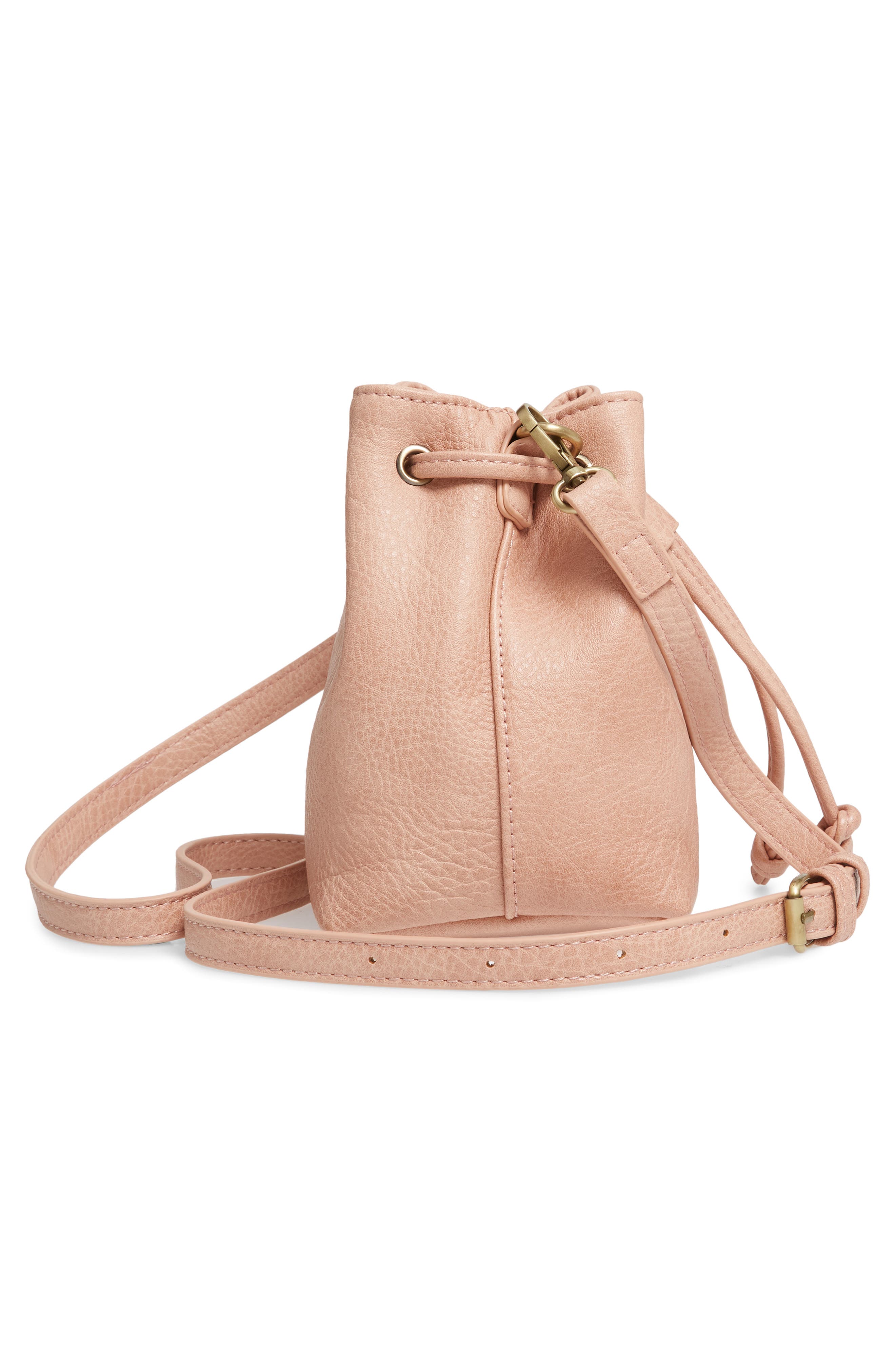 Drawstring Crossbody Bag, Alternate, color, PINK ROSECLOUD