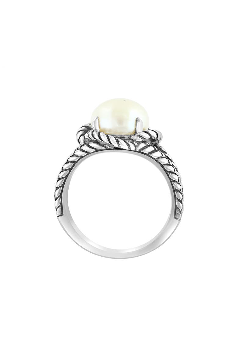 Sterling Silver Freshwater Pearl Ring, Alternate, color, WHITE