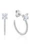 selected Pure Platinum / Clear Stone