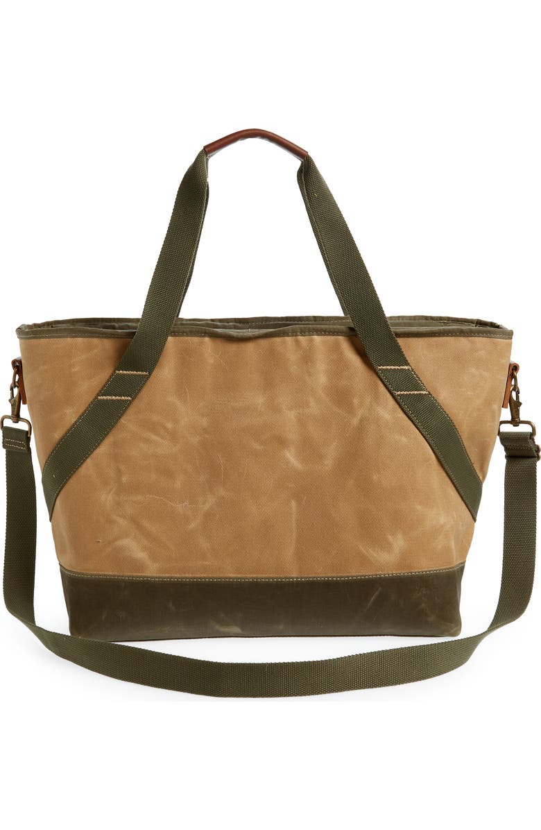 L.L.Bean Insulated Waxed Canvas Tote Bag, Alternate, color,