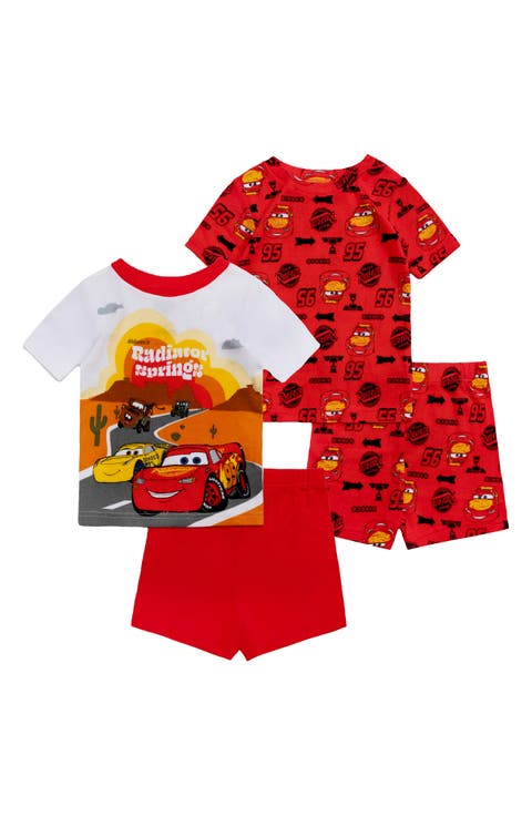 Kids' Assorted 2-Pack Cars Short Two-Piece Pajamas (Toddler)