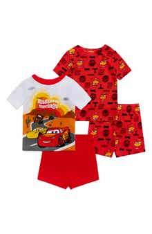 AME Kids' Assorted 2-Pack Cars Short Two-Piece Pajamas