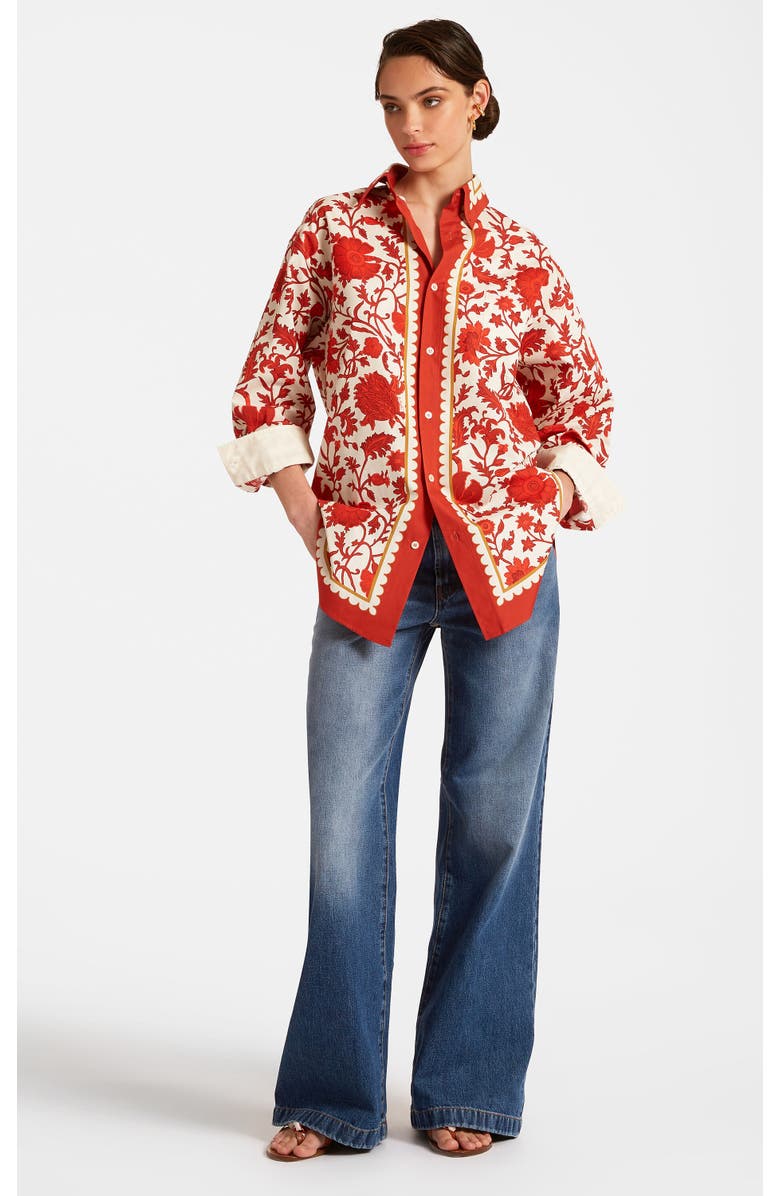 La DoubleJ Better Than Your Boyfriend'S Shirt, Main, color, Dragonflower Placée Red