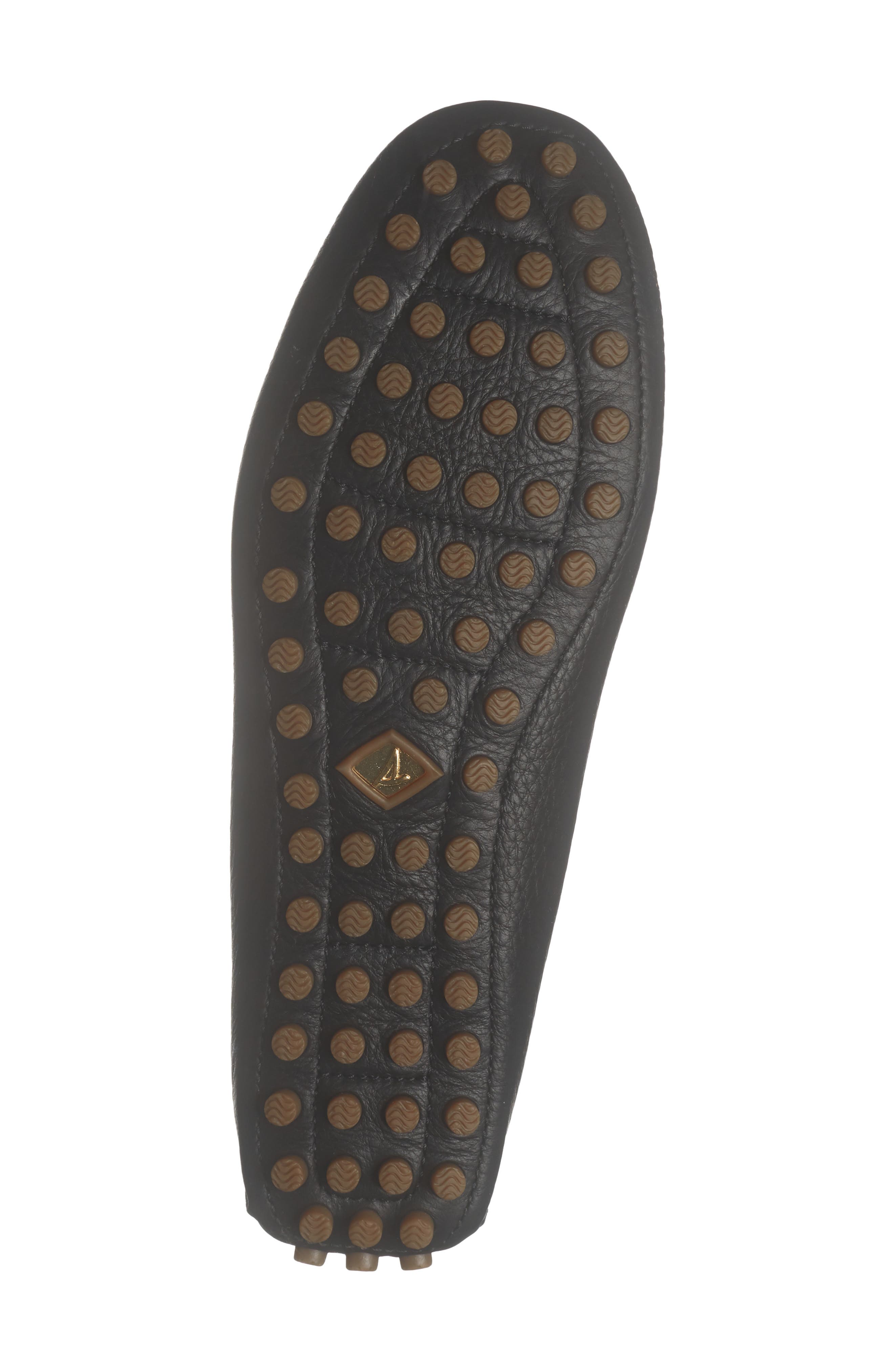 Gold Driver Leather Loafer, Alternate, color, BLACK
