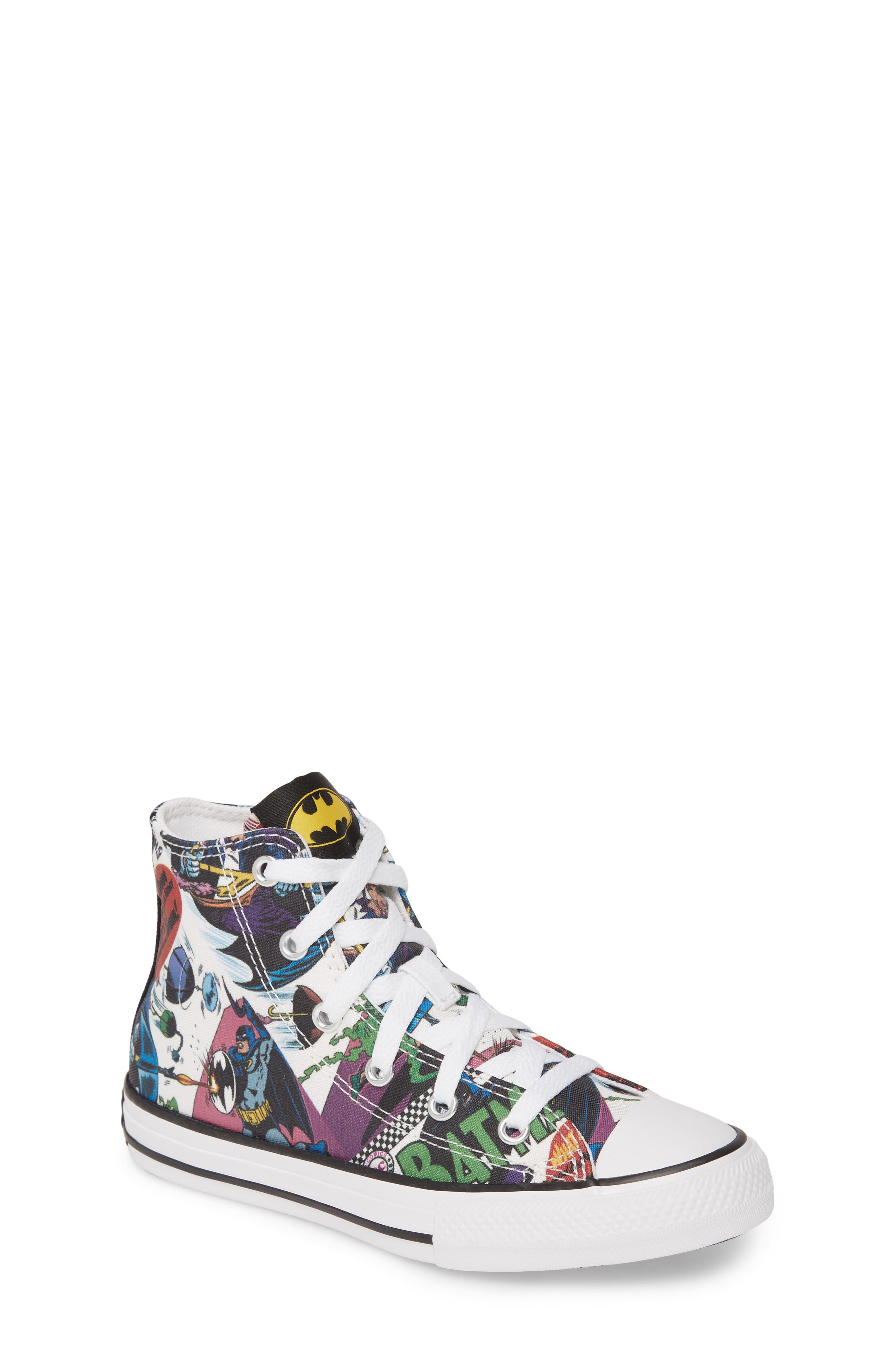 Converse All Star<sup>®</sup> Batman High Top Sneaker, Main, color, 