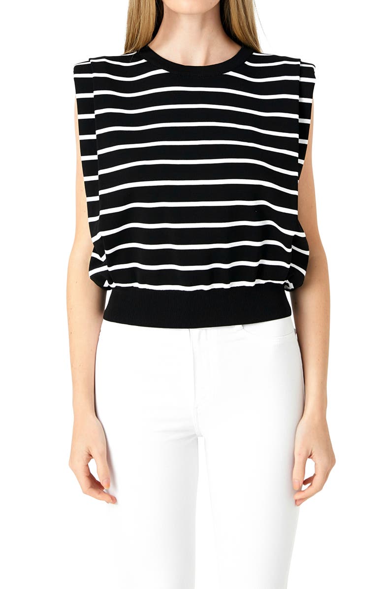 Endless Rose Stripe Sleeveless Knit Top, Alternate, color, 