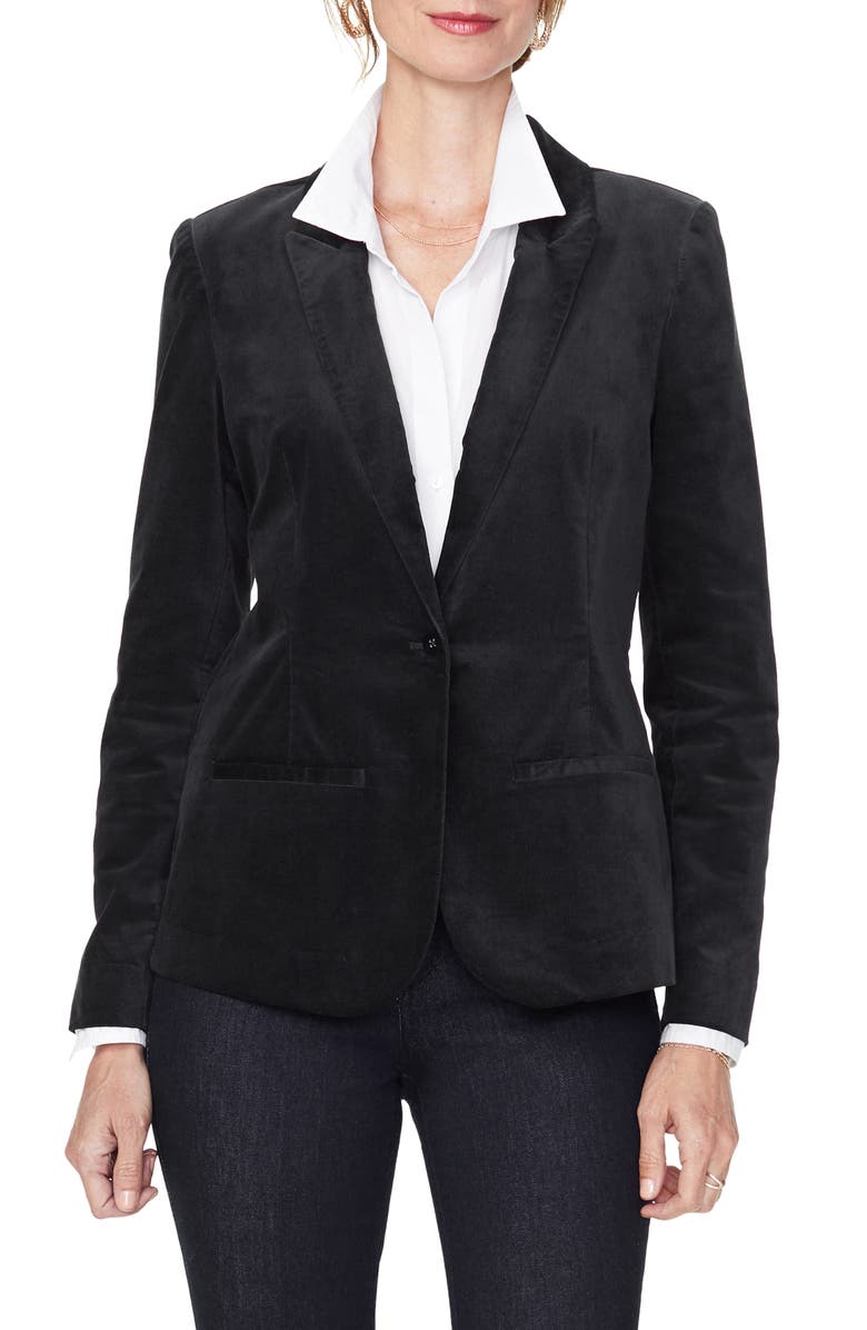 NYDJ Velvet Blazer, Main, color, 