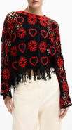 Desigual Fringe Sweater