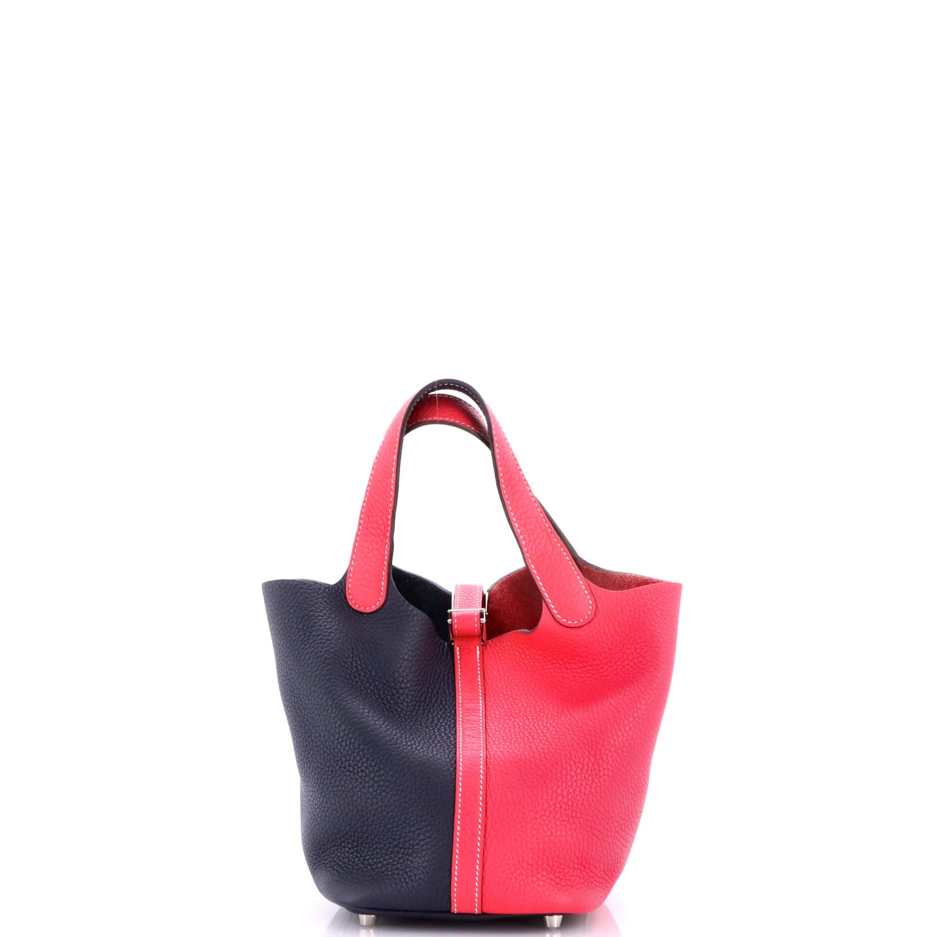 Casaque Picotin Lock Bag Clemence PM, Alternate, color, Blue