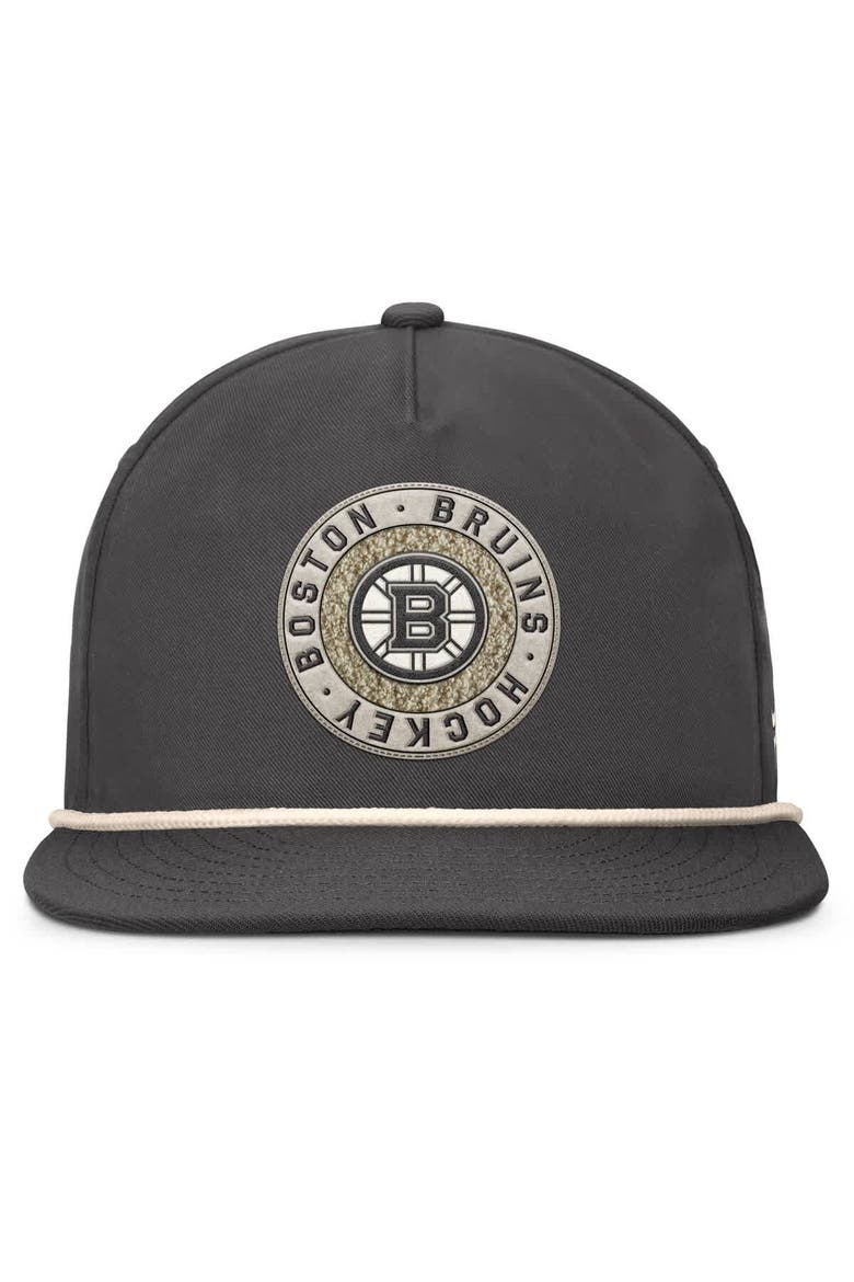 Men's Fanatics Charcoal Boston Bruins Closer Adjustable Hat, Alternate, color, Charcoal