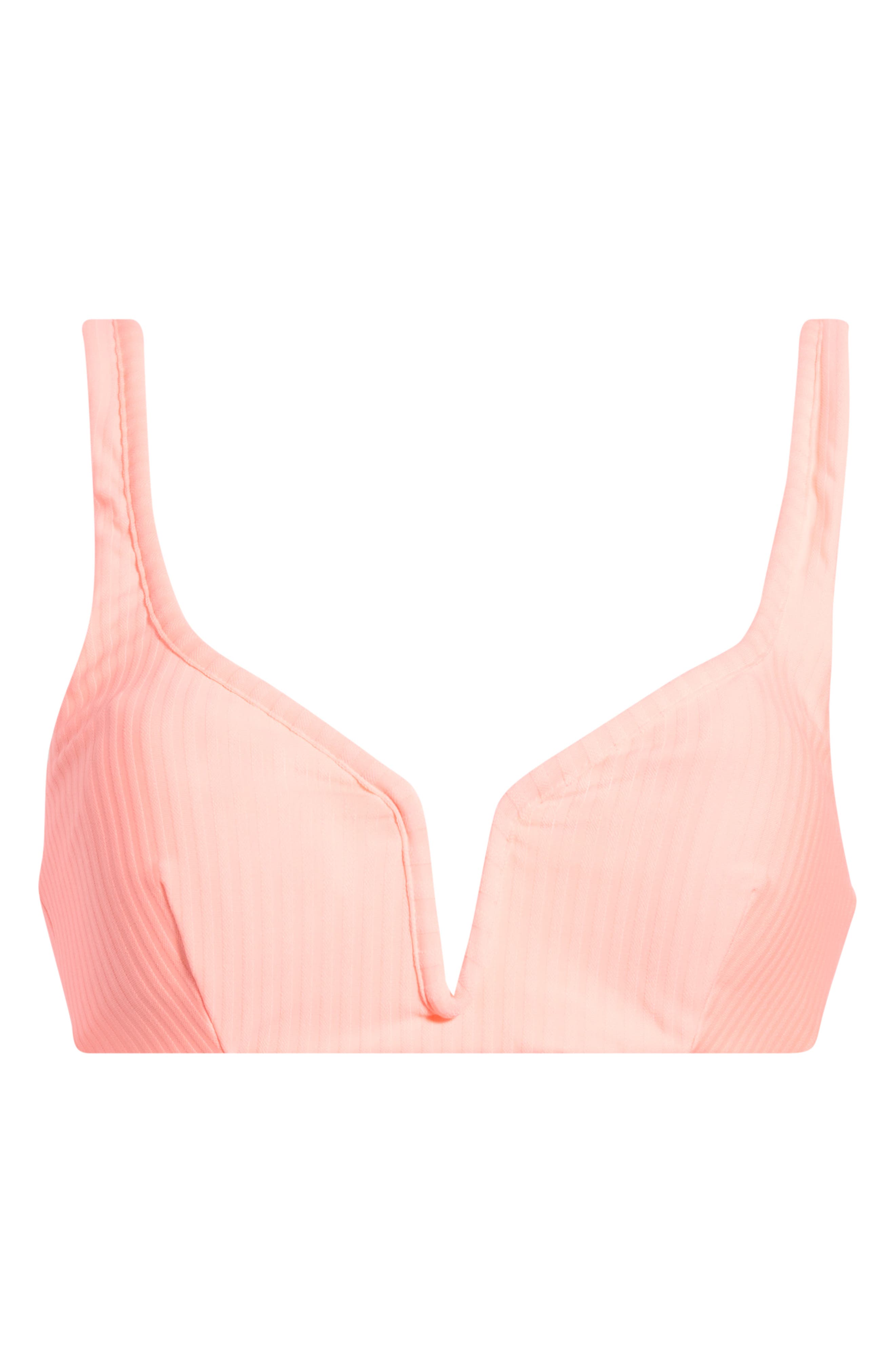 Victoria Ribbed Scoop Neck Swim Top