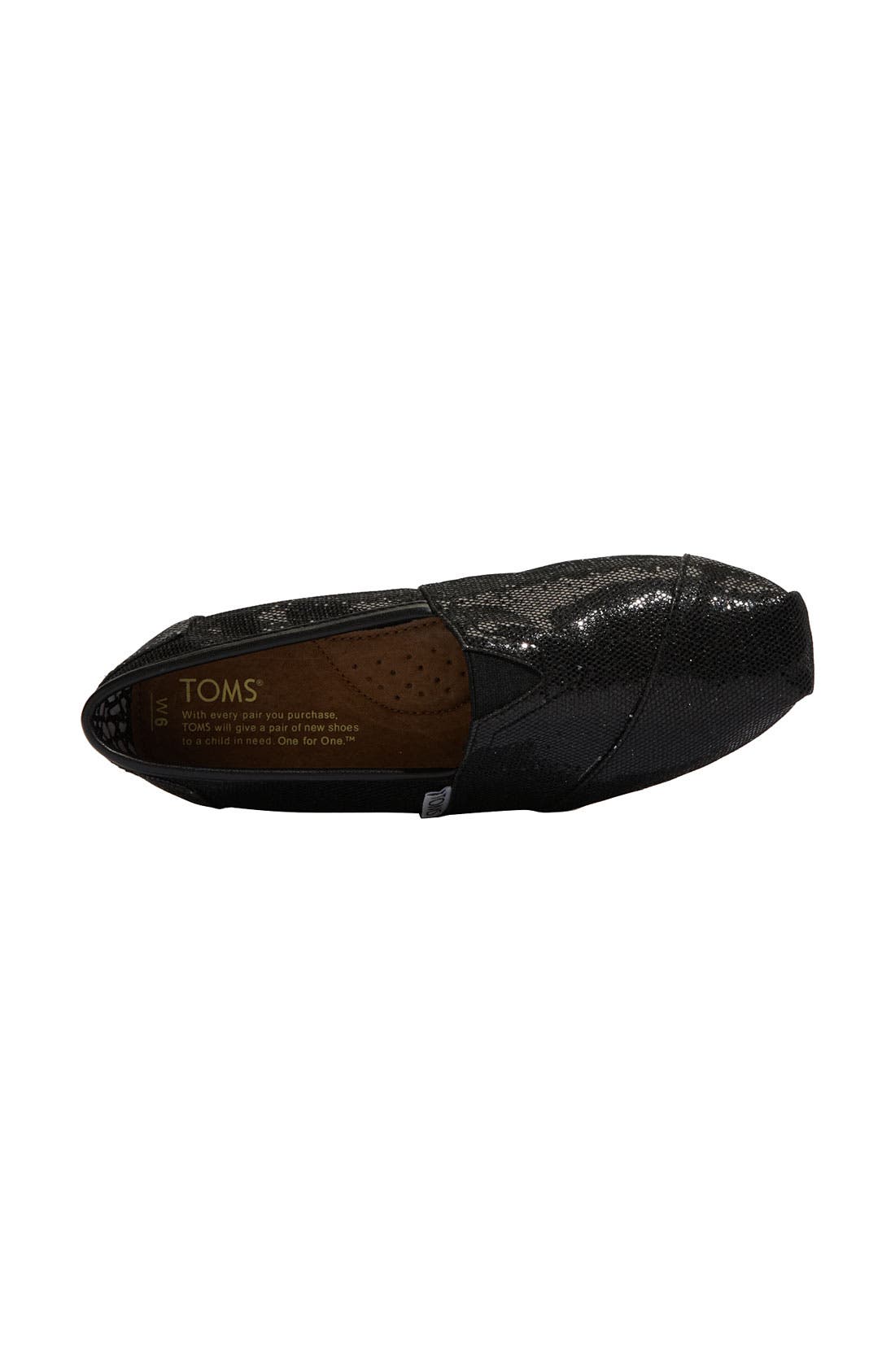 TOMS 'Classic - Glitter' Slip-On, Alternate, color, 