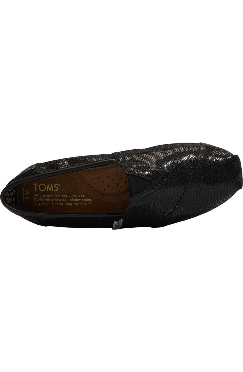 TOMS 'Classic - Glitter' Slip-On, Alternate, color,