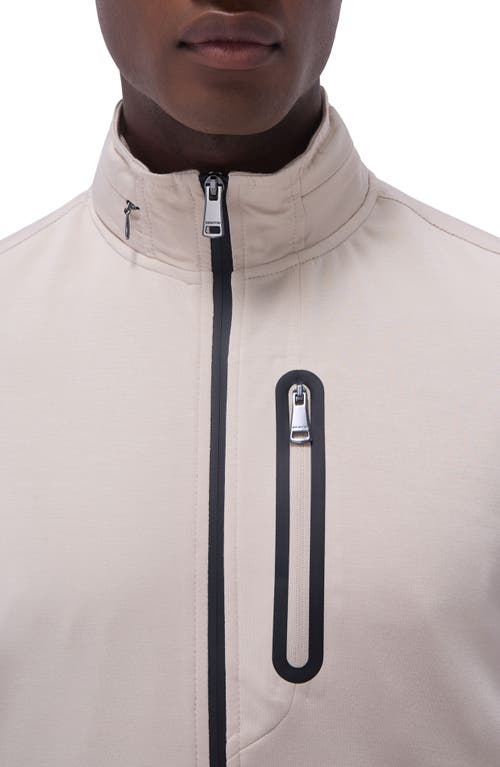 Bugatchi Soft Touch Knit Vest In Almond