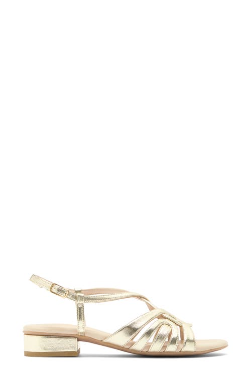 Paul Green Rumi Sandal In Platino Metallic Future