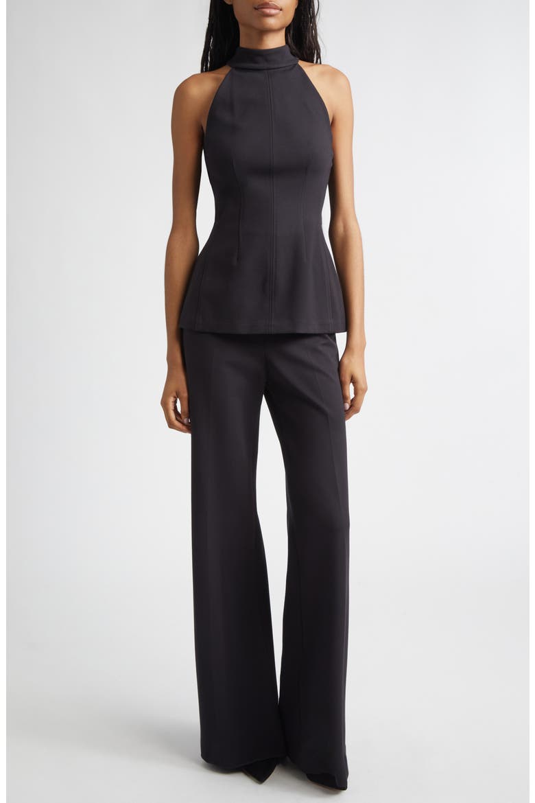 Johanne Halter Top, Alternate, color, BLACK