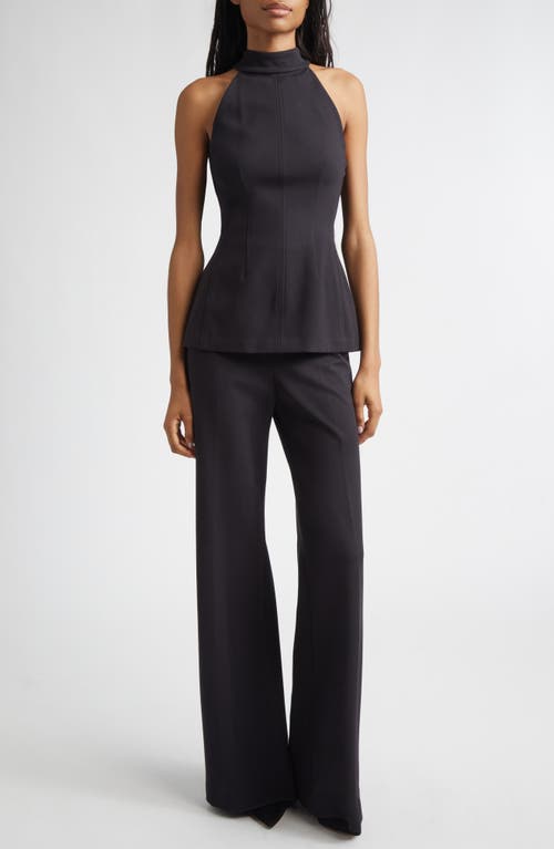 Veronica Beard Johanne Halter Top In Black