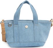 Nanette Lepore Small Convertible Denim Twill Satchel with Accessories