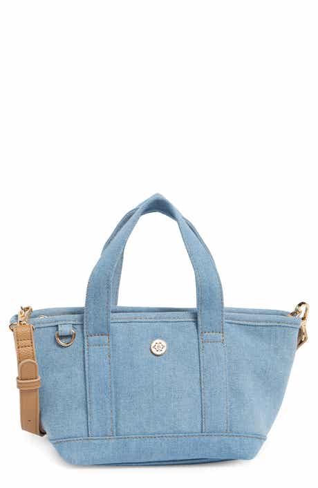 Nanette Lepore Small Convertible Denim Twill Satchel with Accessories
