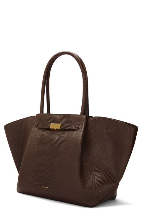 New York Leather East/West Tote