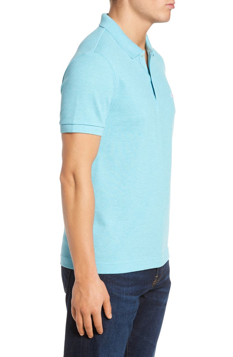 Lacoste 'White Croc' Regular Fit Piqué Polo, Alternate, color, 