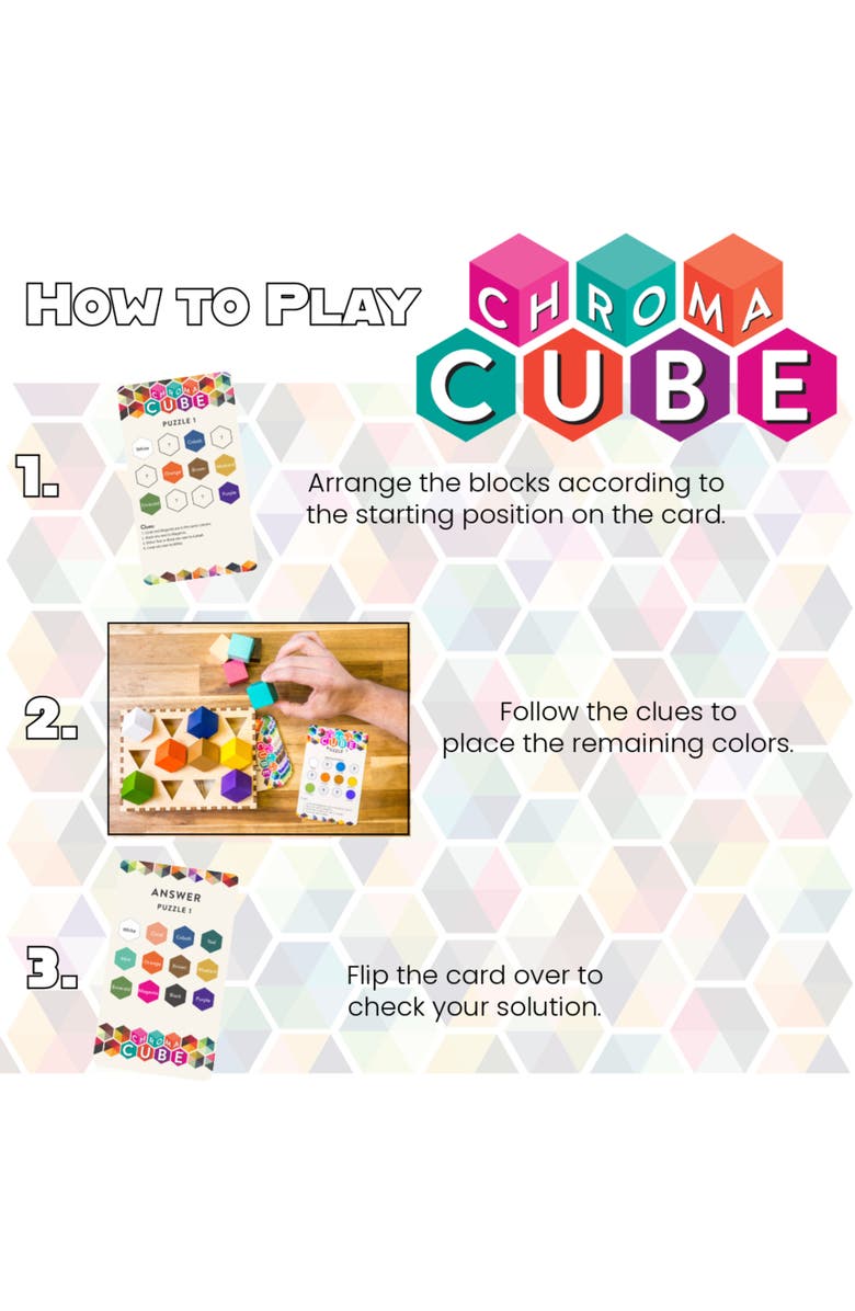 Project Genius Chroma Cube, A Colorful Logic Puzzle, Alternate, color, Multicolored