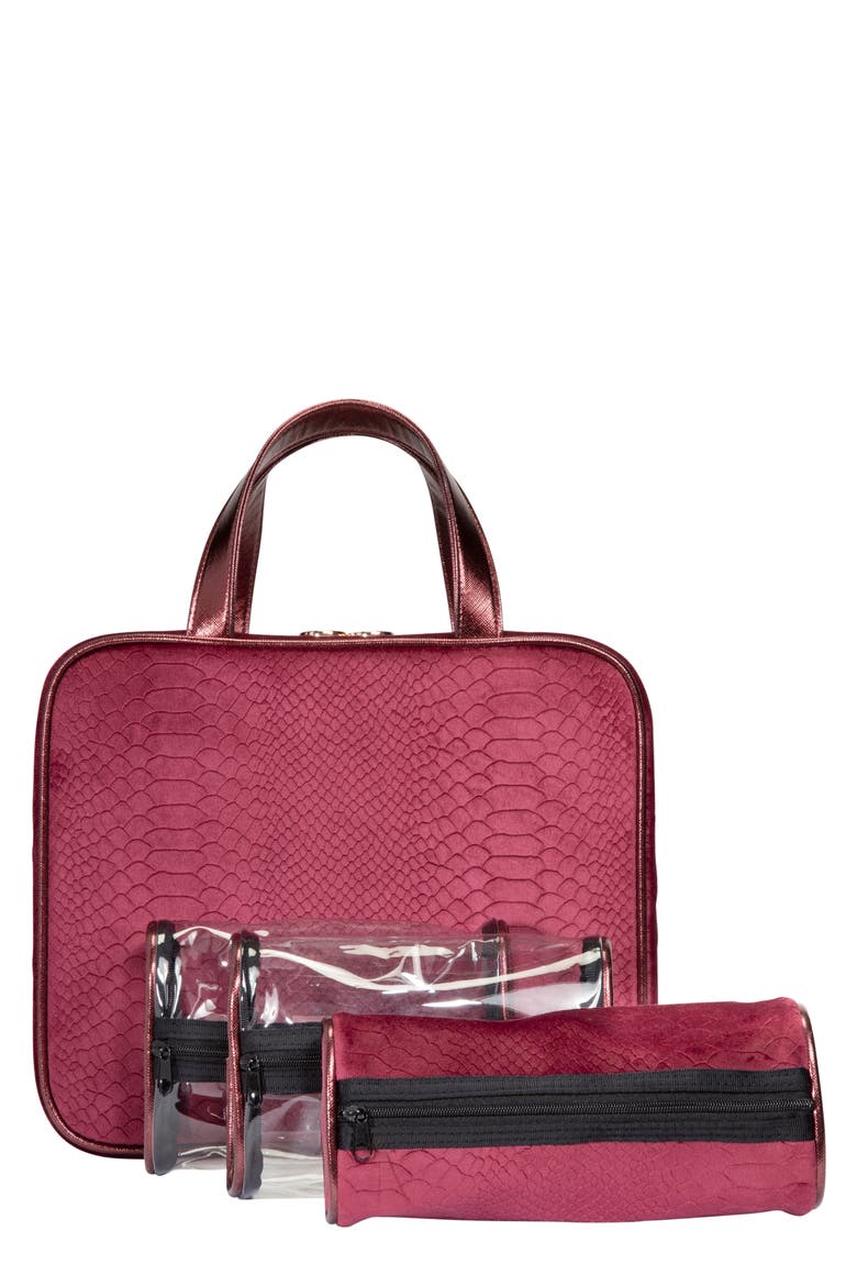 Marais Martha Large Briefcase Cosmetic Case, Main, color, NO COLOR