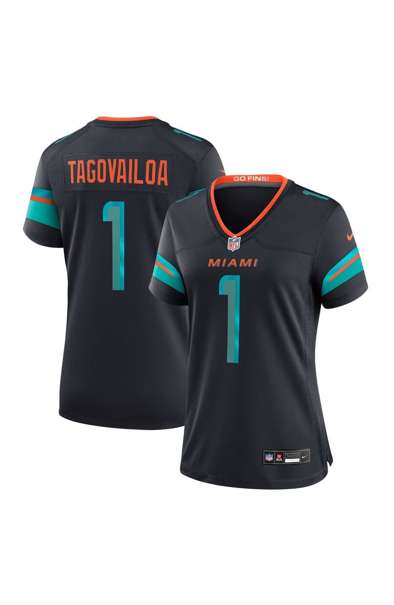 Nike Women's Nike Tua Tagovailoa Pitch Blue Miami Dolphins 2025 Rivalries Collection Game Jersey, Main, color, Navy