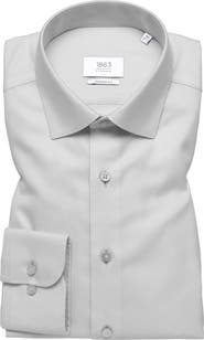 1863 by Eterna Royal Twill Modern Fit Solid Non-Iron Cotton Dress Shirt