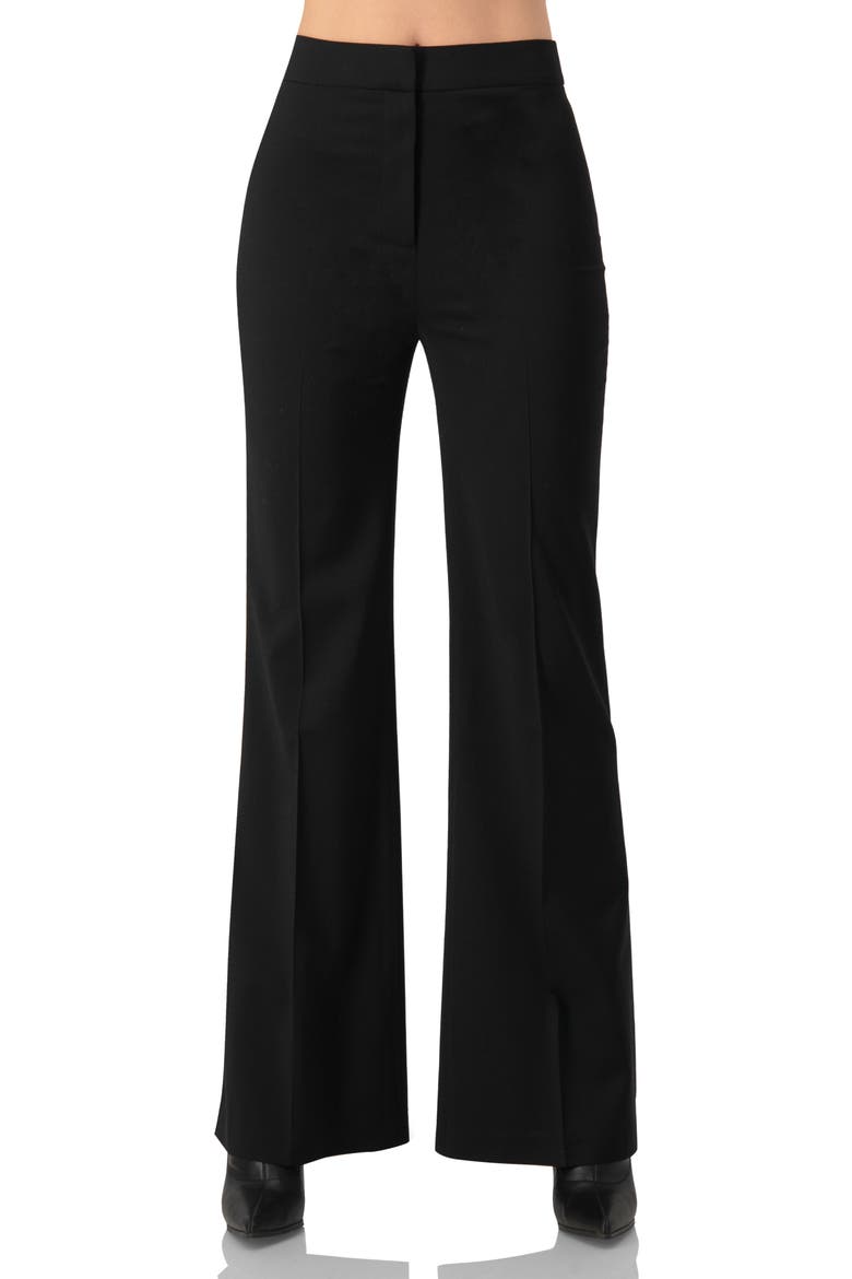 Classic Tailored Straight-Leg Pants, Main, color, Black