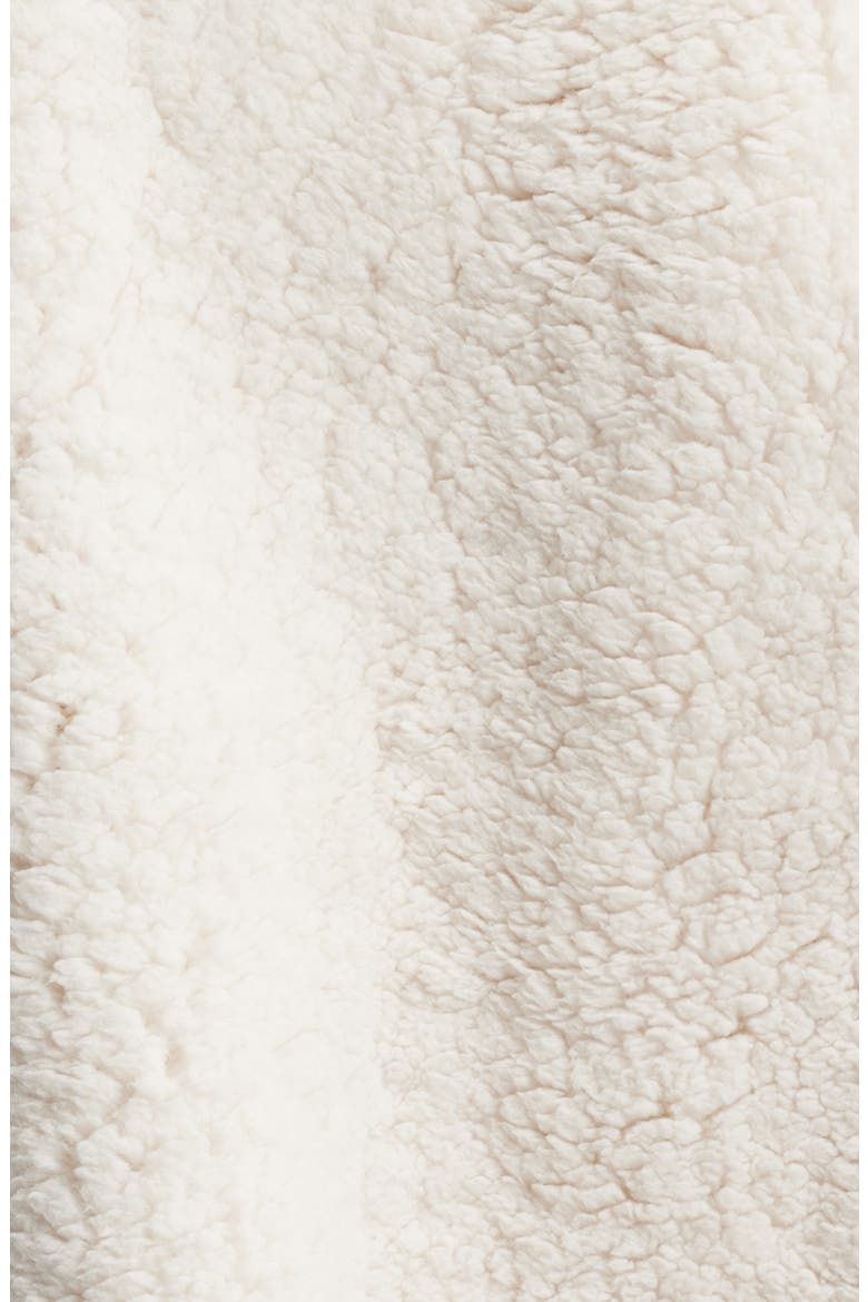 Faux Shearling Crop Jacket, Alternate, color, CREAM