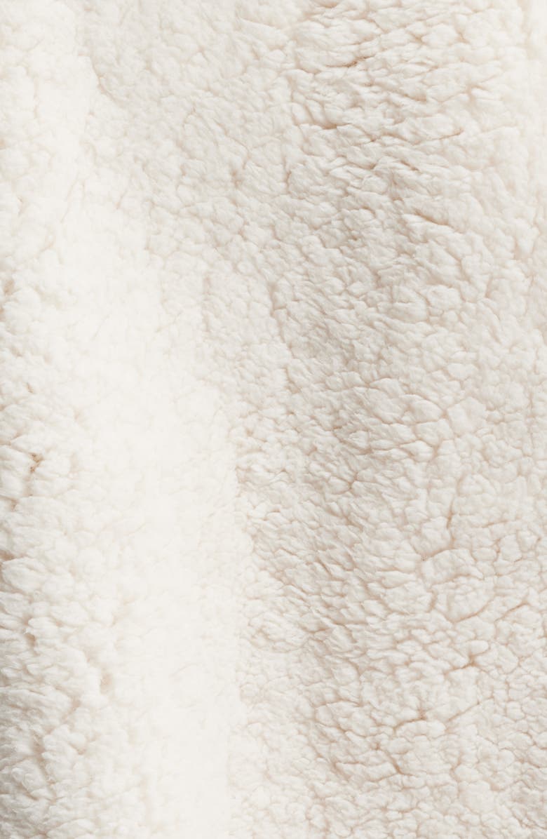 PacSun Faux Shearling Crop Jacket, Alternate, color, Cream