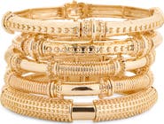 NORDSTROM RACK Set of 5 Textured Stretch Bracelets