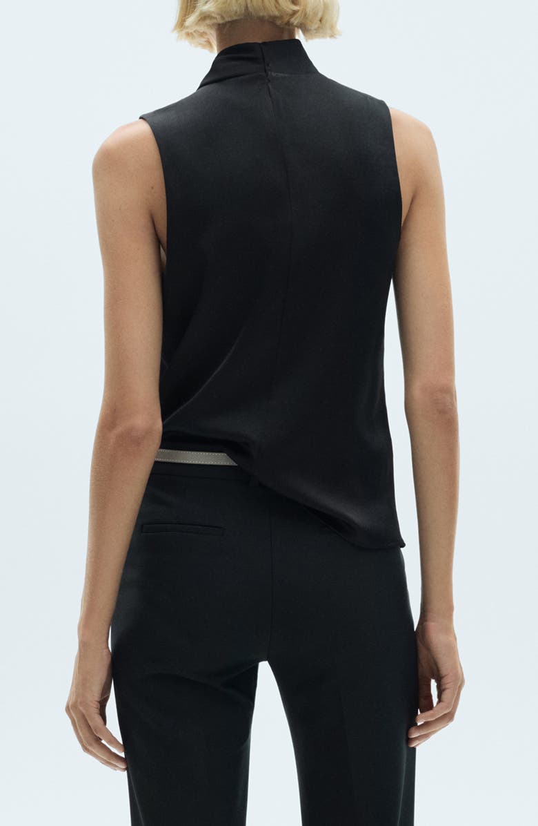 MANGO Draped Satin Top, Alternate, color, 