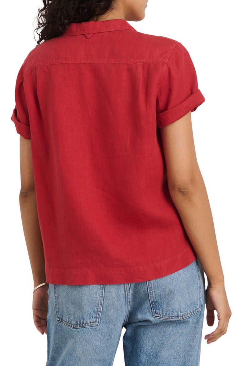 Alex Mill Maddie Linen Camp Shirt, Alternate, color,